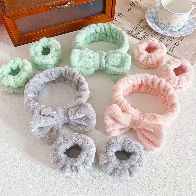 Soft Hair and Wrist Band Set